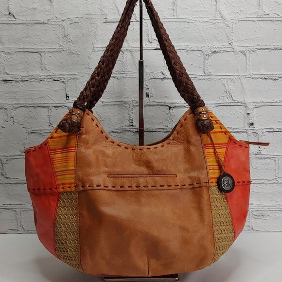 'THE SAK' LEATHER SHOULDER BAG - Picture 1 of 16